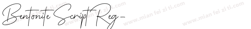 Bentonite Script Reg字体转换